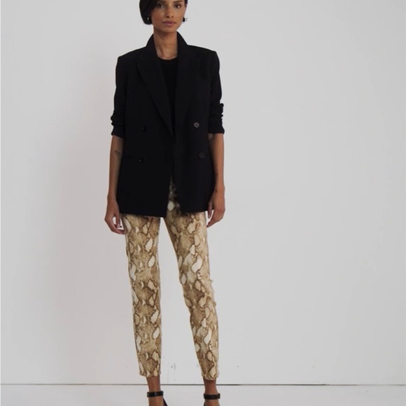 NWT Lauren Ralph Laure Women’s Snakeprint High-Rise Skinny Ankle Jeans Sz 8 - Picture 9 of 12